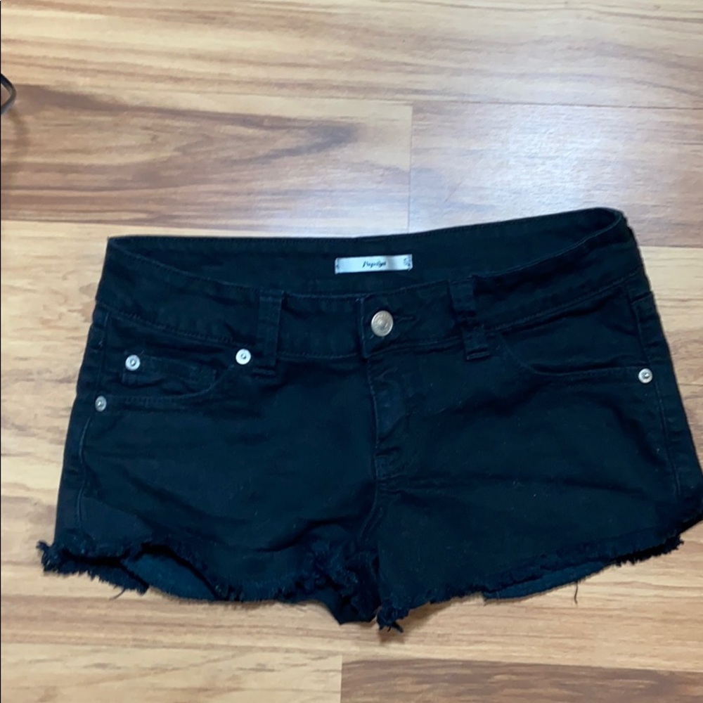 🔥🔥🔥Papaya Premium Black Short Jean Shorts Denim